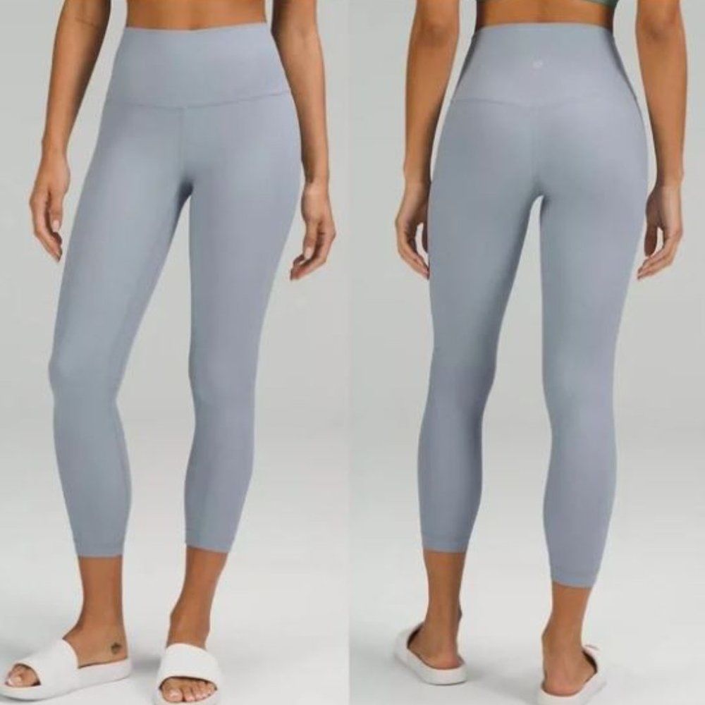 NWT lululemon Wunder Train HR Tight 28" Chambray Blue - Picture 2 of 5